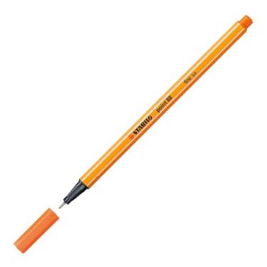 Imagem de Caneta Hidrográfica Fine Point 0.4mm STABILO 88/54, Laranja, Blister com 1 unidade