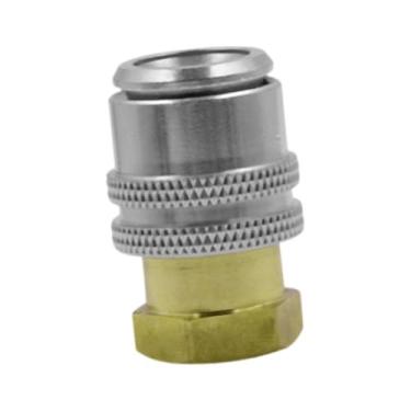 Imagem de Baoblaze Bico para encher pneus com clipe, acessórios de metal para serviços pesados, mandril de cobre para encher pneus, mandril de ar para bicicleta, 22mm