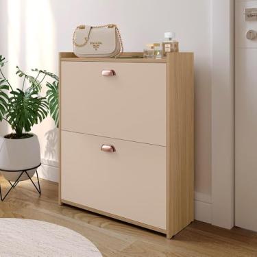 Imagem de Genérico, Sapateira Vertical 12 Pares Calçados Multiuso 2 Portas Basculantes Hall de Entrada Quarto Closet - Hanover/Fdi