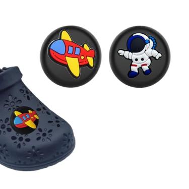 Imagem de Suporte de sapato à prova d'água compatível com Airtag, linda capa de silicone oculta, pacote com 2 (B)