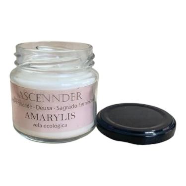 Imagem de Vela Aromática Amarylis 100g Sagrado Feminino Quartzo Rosa
