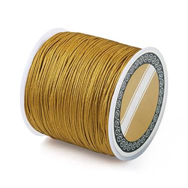 Imagem de Cordão de nylon 100 m de 0,8 mm com nó chinês de camelo e macramê para fabricação de joias, materiais de embrulho Kumihimo, artesanato faça você mesmo