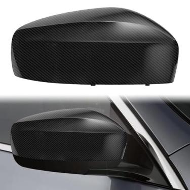 Imagem de Substituição de tampas de espelho lateral do passageiro de fibra de carbono para Infiniti G25, 2008-2013 G37, 2015 Q40, 2014-2015 Q60 Sedan Coupe sem modelo de seta