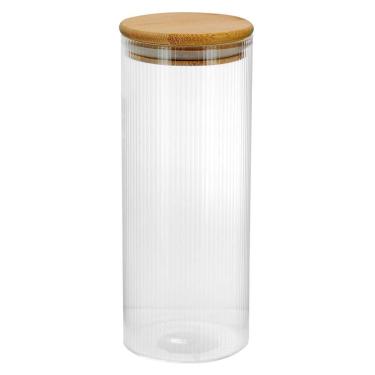 Imagem de Pote Hermético Boro Redondo Tampa Bambu Tuut 800Ml