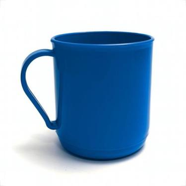 Imagem de Kit 4 Canecas Plásticas 400ML Material Premium Merenda Escolar Creche 