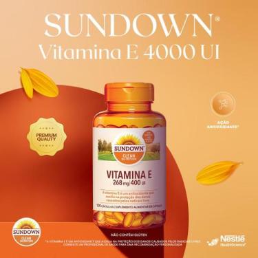 Imagem de Suplemento Alimentar Sundown Vitamina E 400UI 100 Cápsulas