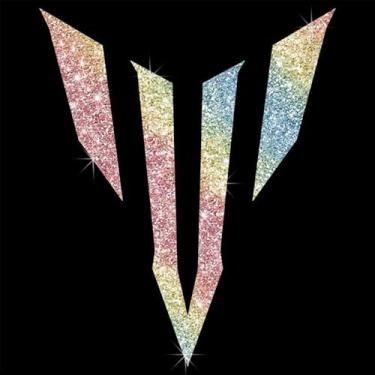 Imagem de Adesivo decalque brilhante criativo engraçado autoadesivo PVC brilhante para carros, laptops, motocicletas parede janela bagagem, capa de arranhão porta multisuperfície adesivo decorativo (colorido)