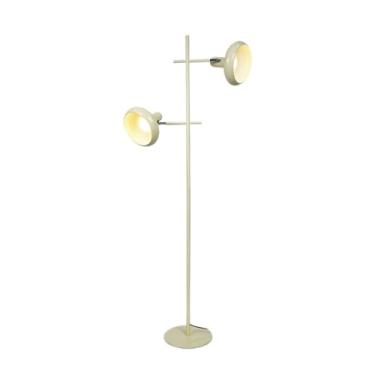 Imagem de Luminária de chão Luminária de chão para sala estar ao lado do sofá, com rotação 360 graus, cabeça dupla, para cuidados os olhos, luminária cabeceira para quarto