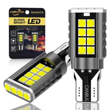 Imagem de Luz reversa de lâmpada LED KIMLATAR 921 T15 6000K Xenon branca