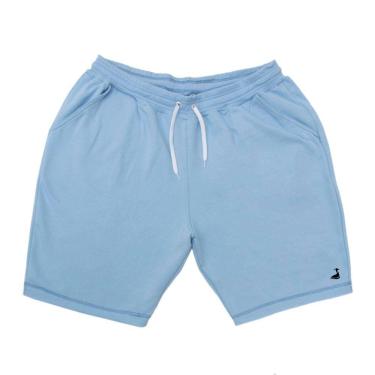 Imagem de Bermuda Moletinho Algodao Masculina Elastico Cintura Cordao Ajustavel Com Bolso Lateral e Traseiro