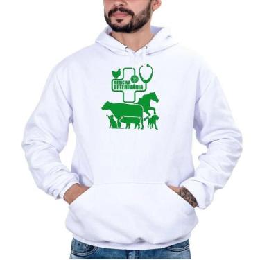 Imagem de Blusa Moletom Masculina Veterinária Bolso Canguru Conforto - Campero, 