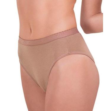 Imagem de Calcinha Cavada DeMillus 56014 Cotton, Branco, G