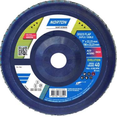 Imagem de Disco de Lixa Flap 7" Grão 40 R-822 Evolution Norton