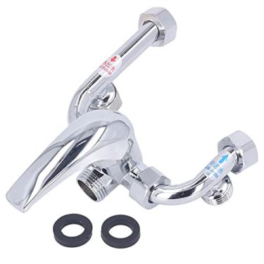 Imagem de Válvula de mistura de aquecedor de água elétrico de cobre, curva em U montada, entrada de água da torneira de chuveiro, peças universais G1/5.1 cm, ajuste a temperatura da água fria e quente