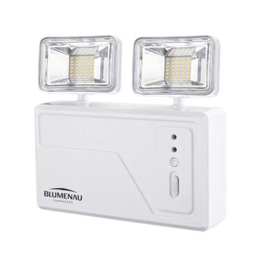 Imagem de Bloco Autônomo Led 2 Faróis Quadrado - Blumenau Iluminação 18w 3000 Lumens