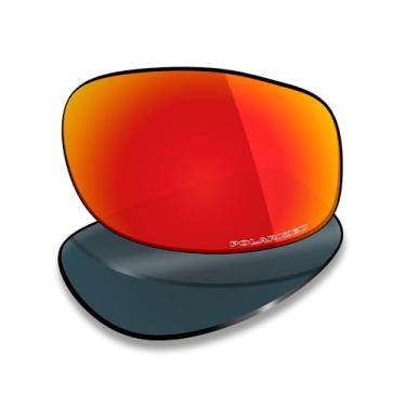 Imagem de Mryok Lentes de reposição ultra polarizadas para óculos de sol Maui Jim Longboard MJ222 61 mm, HD Polarized, proteção UV, resistente a impactos e ajuste perfeito - Vermelho fogo