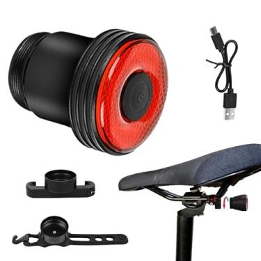 Imagem de Luz traseira para ciclismo de estrada, luz traseira para ciclismo, Lanterna traseira para ciclismo ao ar livre, Lanterna traseira LED para ciclismo de segurança USB, luzes impermeáveis ​​para ciclismo