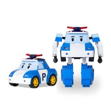 Imagem de Conjunto de 4 robôs transformadores Toy Robocar POLI
