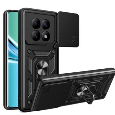 Imagem de Anvzle Capa para XiaoMi RedMi Note 15 5G, para RedMi Note 15 5G armadura resistente de camada dupla [grau militar] protetora, com lente protege a capa com suporte magnético