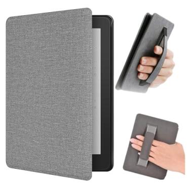 Imagem de Yzlvigrous Capa para Kindle Paperwhite 10ª Geração 2018, Textura de Pano de 6 Polegadas Ultra Slim PU Capa com Sono/Alça de Mão Automática e Alça, Modelo: PQ94WIF