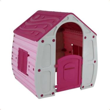 Imagem de Casinha de Brinquedo Infantil Magical Rosa Bel Plástico Criança Playgr
