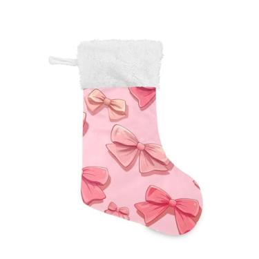 Imagem de Blueangle 1 pacote de meias de Natal para meninas pequenas de 17,7 polegadas para decorações de festas de fim de ano, porta-presentes e meias (839)