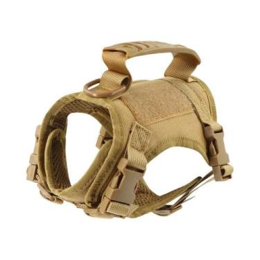 Imagem de Coleira Tática Ajustável Para Cães E Gatos Pequenos, Colete Militar Pa