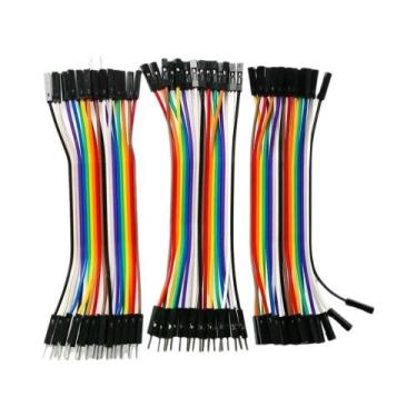 Imagem de Kit De Fios Dupont Para Arduino 10cm 20cm 30cm Fios Jumper 20/40 Pinos