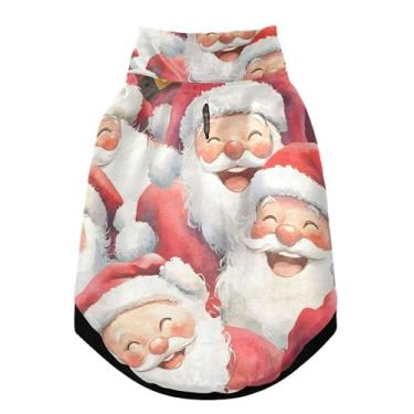 Imagem de SEHANY Casaco de Natal para cães pequenos, super quente à prova de vento, jaqueta de inverno macia e aconchegante para animais de estimação para clima frio na neve com trela, casaco para animais de