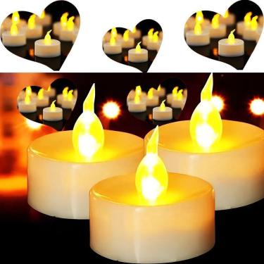 Imagem de Kit 24 Vela Eletrônica Decorativa Led Linda + 72 Baterias