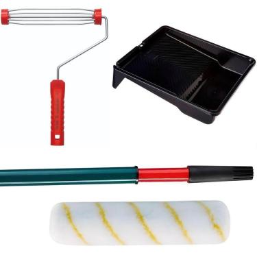 Imagem de Rolo 23Cm+ Suporte 23Cm + Bandeja 2,7L + Cabo Extensor 2M