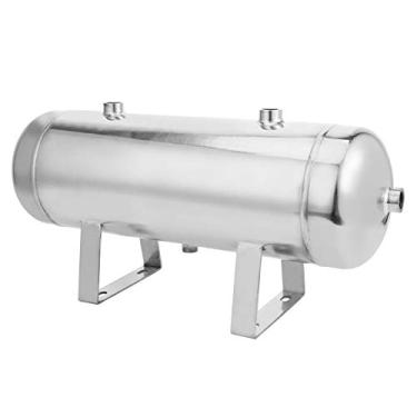 Imagem de YWBL-WH Tanque Reservatório de Ar 10L, Armazenamento de Gás Horizontal de Aço Inoxidável 1,25MPa Com 4 Portas, Amplas Aplicações, Alto Fator de Segurança, Soldagem a de Argônio, Garantia de