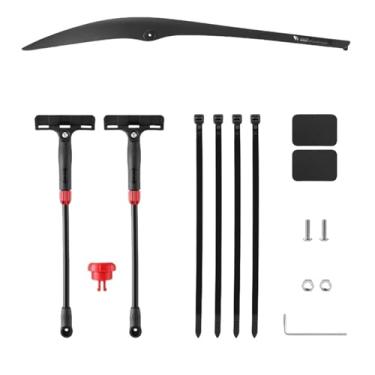 Imagem de Para-lama de bicicleta de estrada ajustável dianteiro e traseiro, ultraleve, resistente e durável. Acessórios para ciclismo.(Rear Fender)