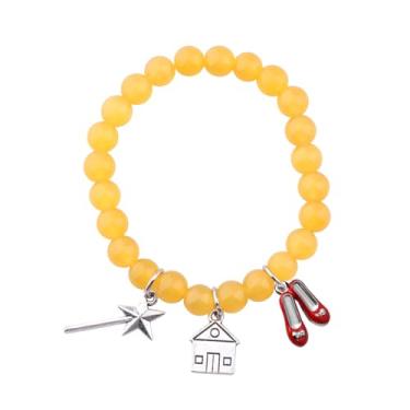 Imagem de UJIMS Chinelo vermelho rubi brinco mágico inspirado no filme presente chinelos vermelhos pulseira de fãs de filmes joias para mulheres, 2.0, Aço inoxidável, aço inoxidável