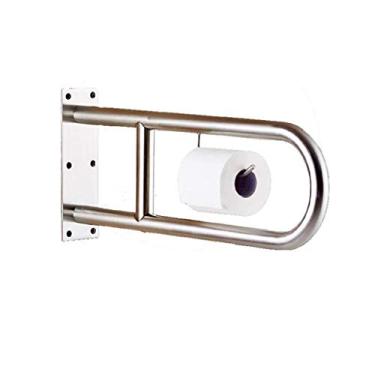 Imagem de Barra de apoio para vaso sanitário tipo U, barras de apoio de aço inoxidável, banheiro para mulheres grávidas com deficiência, trilho de suporte de segurança, chuveiro de vaso sanitário com alça de