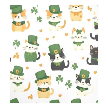 Imagem de Qilmy Capa de ímã de máquina de lavar louça de gato fofo 58 x 66 cm capas decorativas de geladeira para porta frontal adesivo magnético para máquina de lavar louça painel de geladeira decalque para