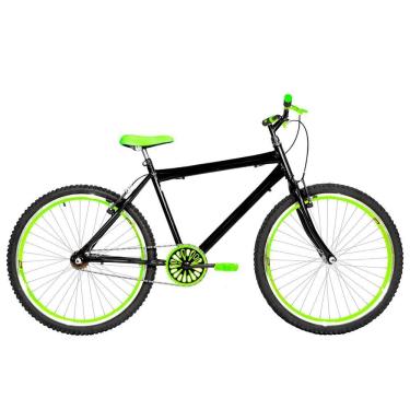 Imagem de Bicicleta Masculina Aro 26 Mtb Aero Cor Preta E Verde