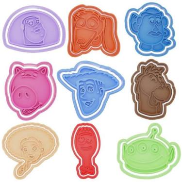 Imagem de Cortador Biscoito Molde Forma TOYSTORE COMPLETO Marcador Carimbo Pasta