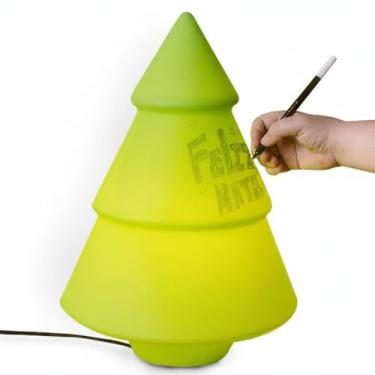 Imagem de Luminária Árvore de Natal Interativa Polietileno Bivolt Recados Natalinos