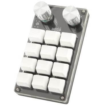 Imagem de AYNEFY Teclado Mecânico para Jogos Com 12 Teclas, Mini Teclado Programável Portátil para Jogos e Escritório (#11)
