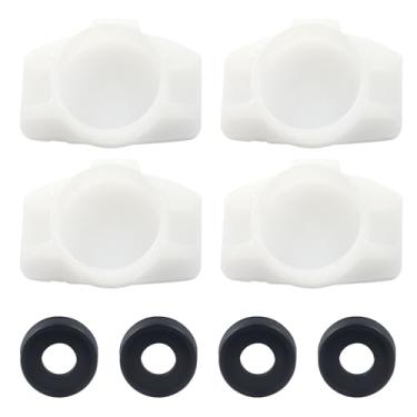 Imagem de Hordion 4 peças de vedação de copo e portão de desvio, kit de reparo de desviador de bico de banheira compatível com peças de reposição de bico de banheira de chuveiro