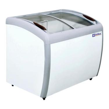 Imagem de Freezer Horizontal Frilux 260 Litros Branco Vidro Curvo 220V RF-106-C