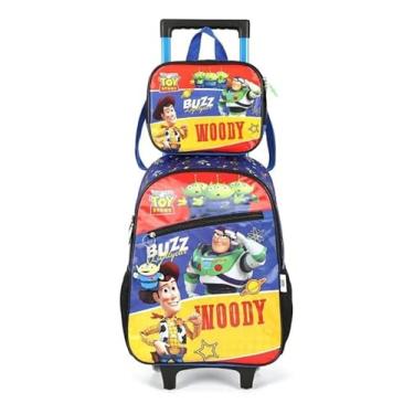 Imagem de Kit Mochila Carrinho Luxcel + Lancheira Toy Story Preto Ic42432ty