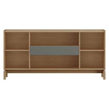 Imagem de Balcão 4 Portas E 1 Gaveta Barcelona - Oak E Ferrolack