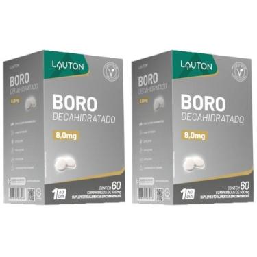 Imagem de KIT 2X Boro Decahidratado 60 comprimidos - Lauton