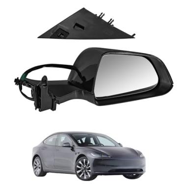 Imagem de 1521927-00-C Espelho lateral direito do passageiro novo para Tesla Model 3 2021-2025, 10 pinos, dobrável e ajuste elétrico, memória de posição, degelo aquecido, sem antena; 152192700C