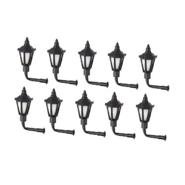 Imagem de MERIGLARE 10 Mini Luminárias de Parede Decorativas em Miniatura para Fotografia de Micro Paisagens, Projetos DIY e Ferromodelismo, Escala 1:100