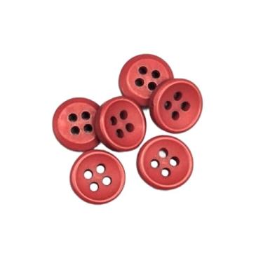 Imagem de Botiboton - 50 botões para camisas em cores quentes - 5 tamanhos e 12 cores para escolher - com 4 furos de 2 mm - Fabricado e enviado da Espanha - Cor marrom, medida 12 mm / 0,47 polegadas