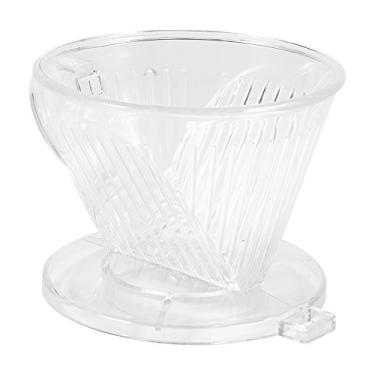 Imagem de GLOGLOW Filtro de café Filtro de café, Resina de Alto Fogo, Resistente Ao Calor, Formato de Cone, Portátil, Seguro para Máquina de Lavar Louça, 115g Transparente Reutilizável Nan