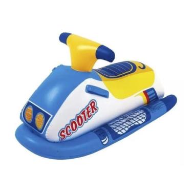 Imagem de Boia Jet Ski Infantil Inflável Bote Modelo Scooter Praia Mar Piscina -